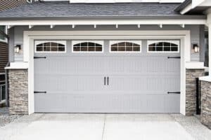 Non-insulated garage door