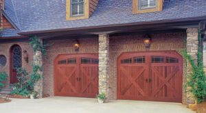 Garage door prepared for winter