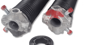 How do I open my garage door if the spring is broken?