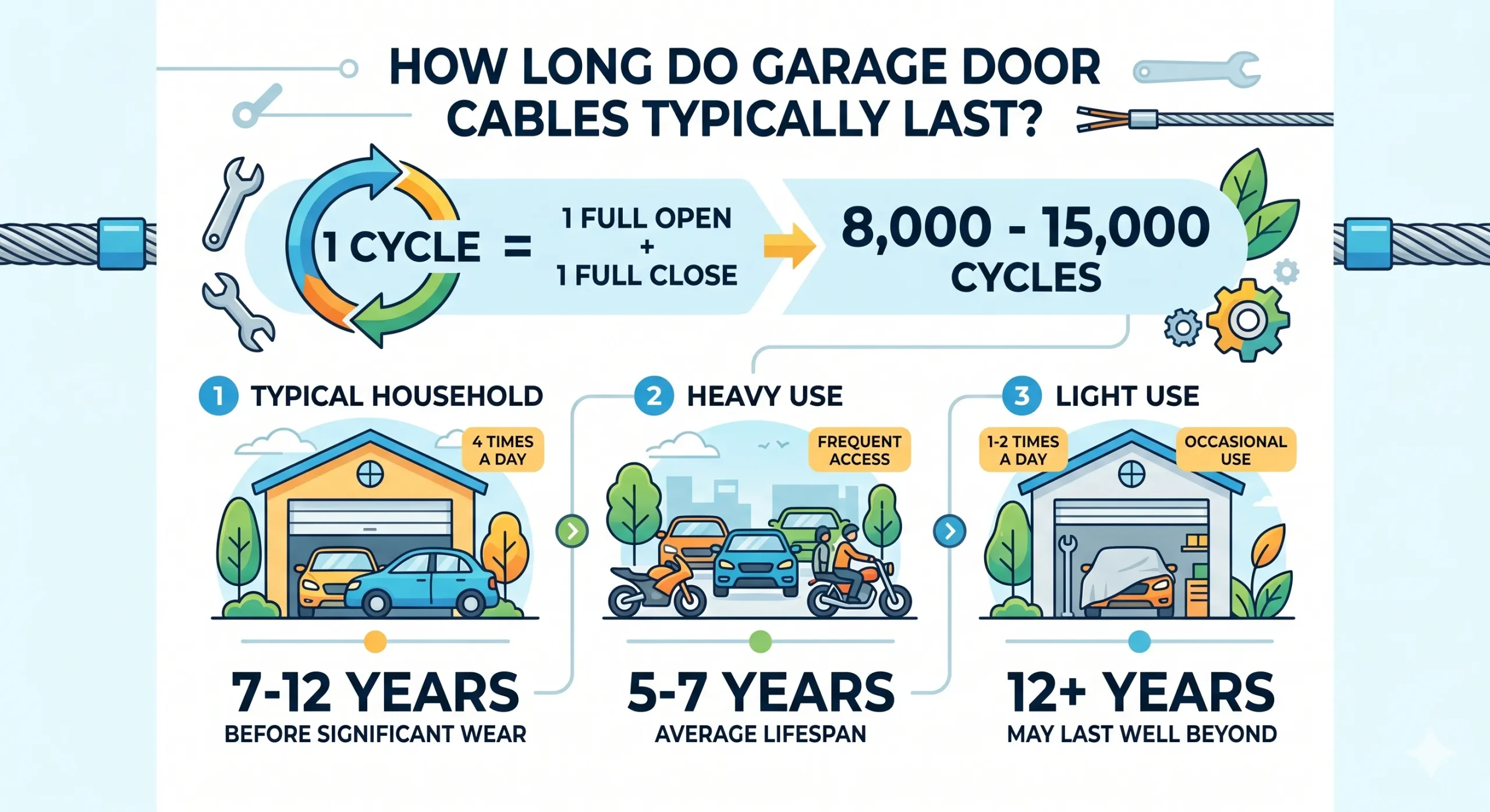 How Long Do Garage Door Cables Typically Last