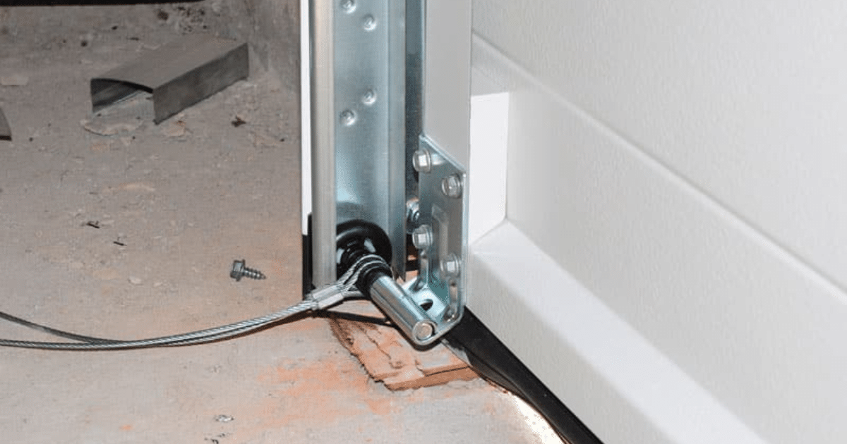 garage door cable came off one side