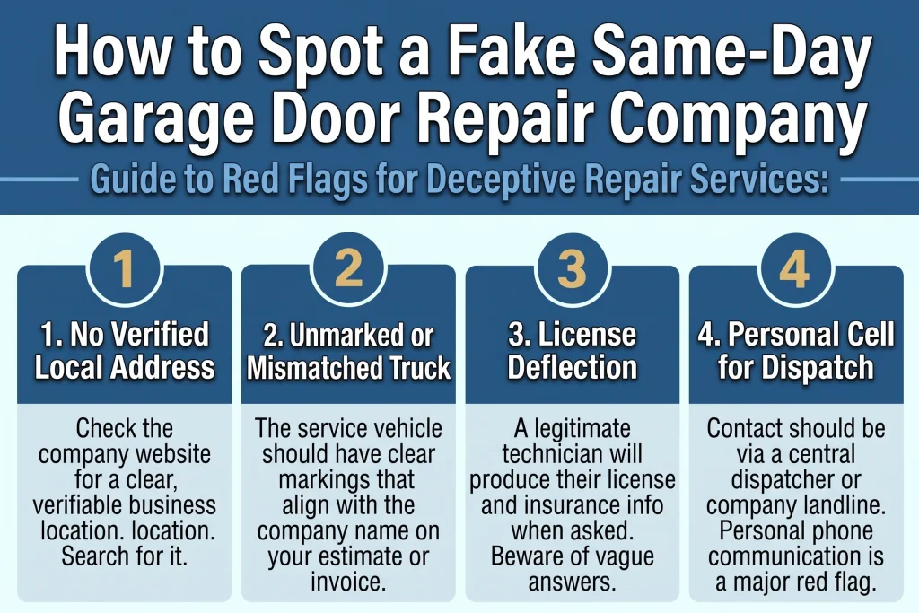 How to Spot a Fake Same-Day Garage Door Repair Company
