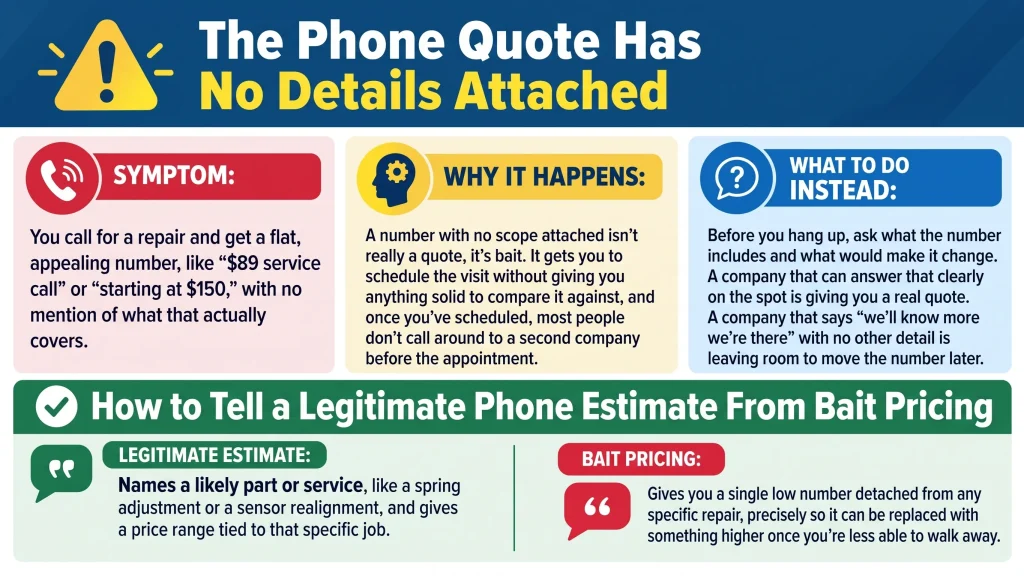 The Phone Quote Has No Details Attached